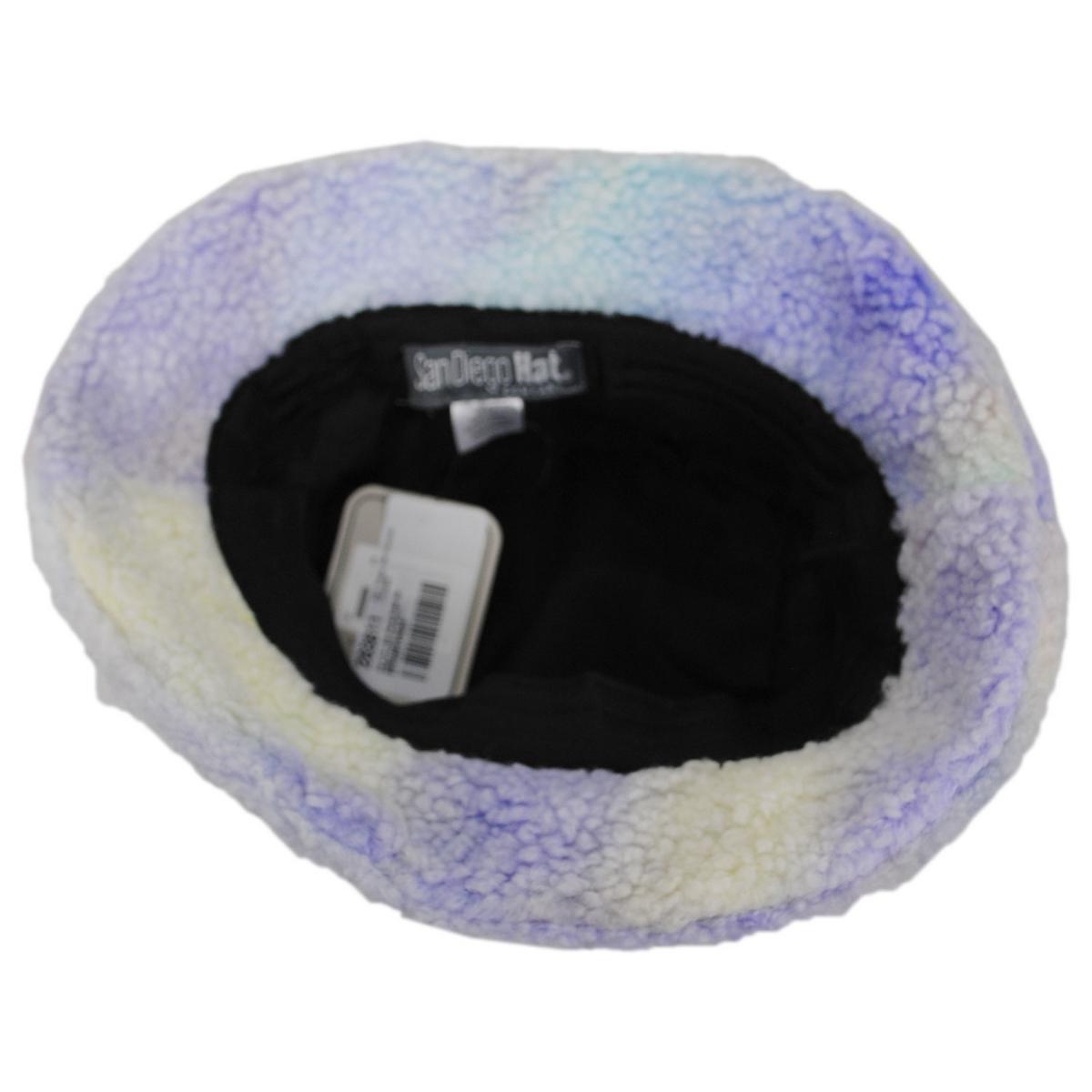 San Diego Hat Company | Kid's Tie-Dye Sherpa Bucket Hat | 508837 | under | MULTI