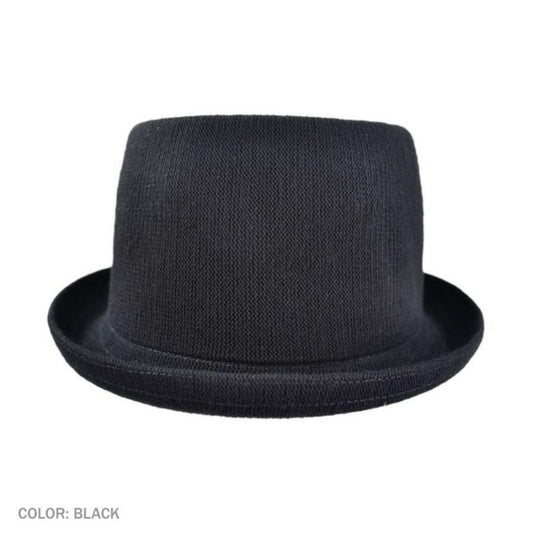 Kangol | Bamboo Mowbray Pork Pie Hat | 185744 | front | BLACK