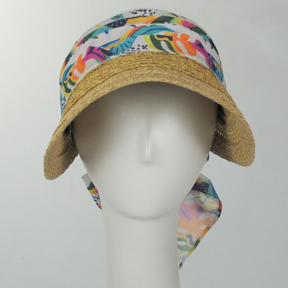 Cappelli | Nohea Toyo Straw Visor | 195038 | front | TOAST