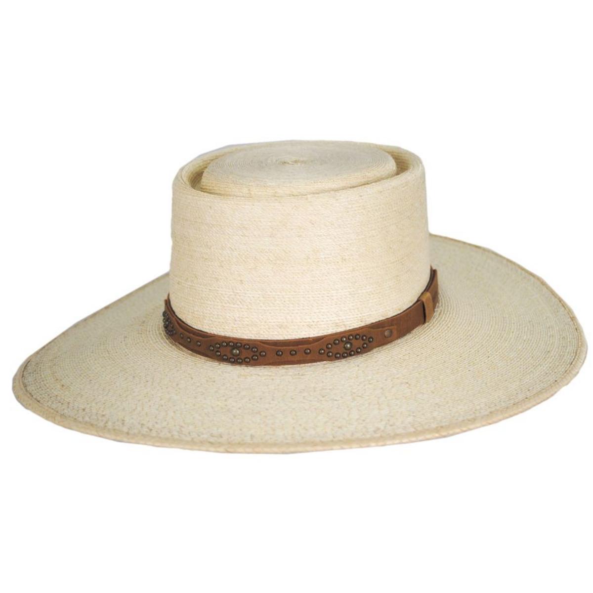 Stetson | Highlands Palm Straw Gambler Hat | 127036 | lead | NATURAL