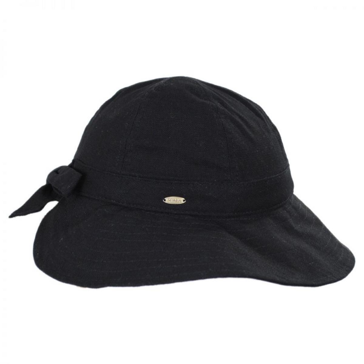 Scala | Ohana Cotton Facesaver Hat | 106307 | profile | BLACK