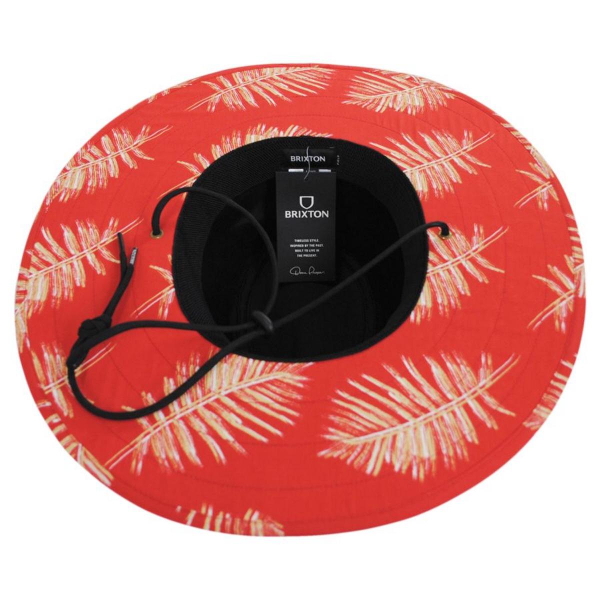 BRIXTON HATS | Field Cotton Aussie Sun Hat | 402613 | under | ALOHA RED