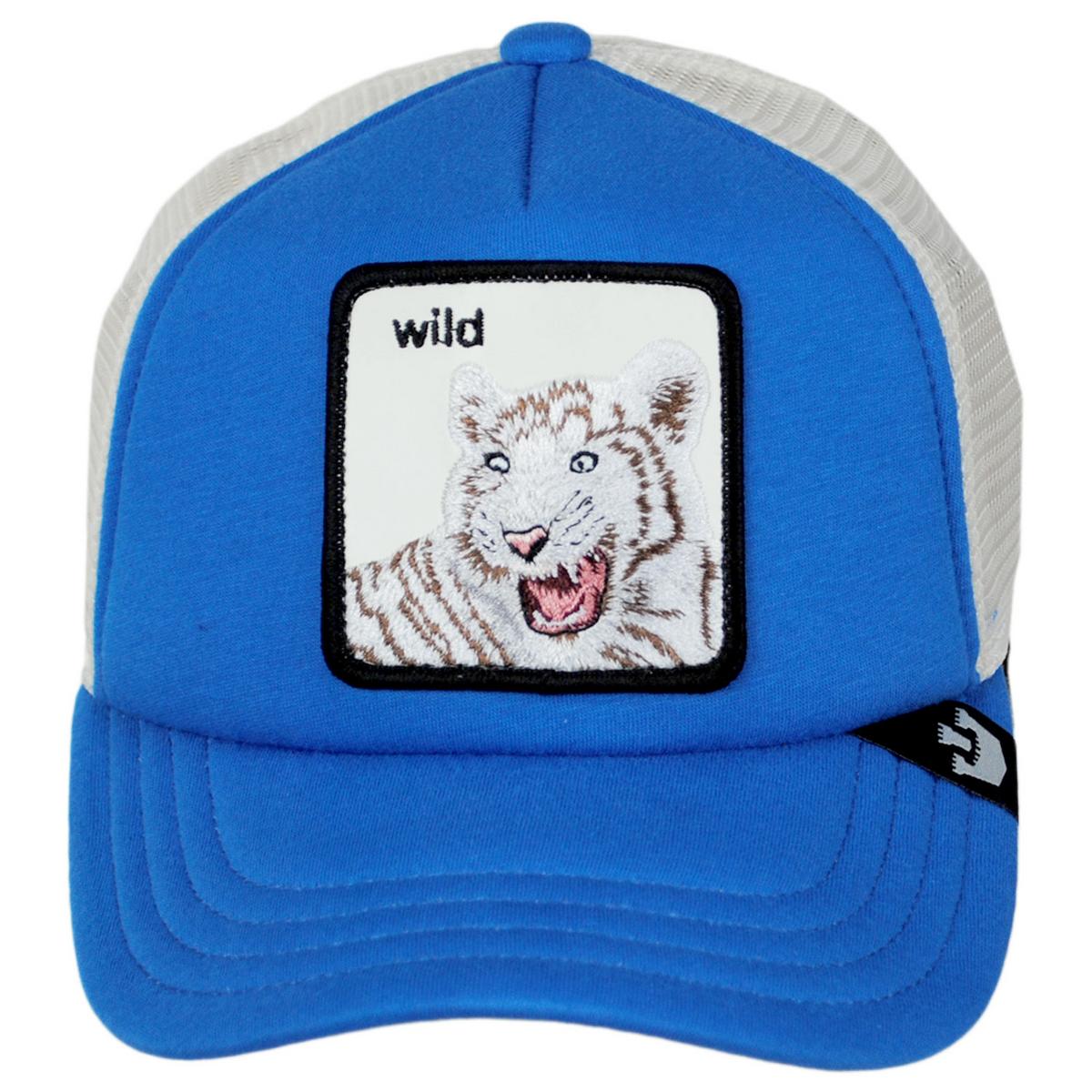 Goorin Bros | Kid's Wild Stripes Trucker Snapback Baseball Cap | 508920 | front | BLUE