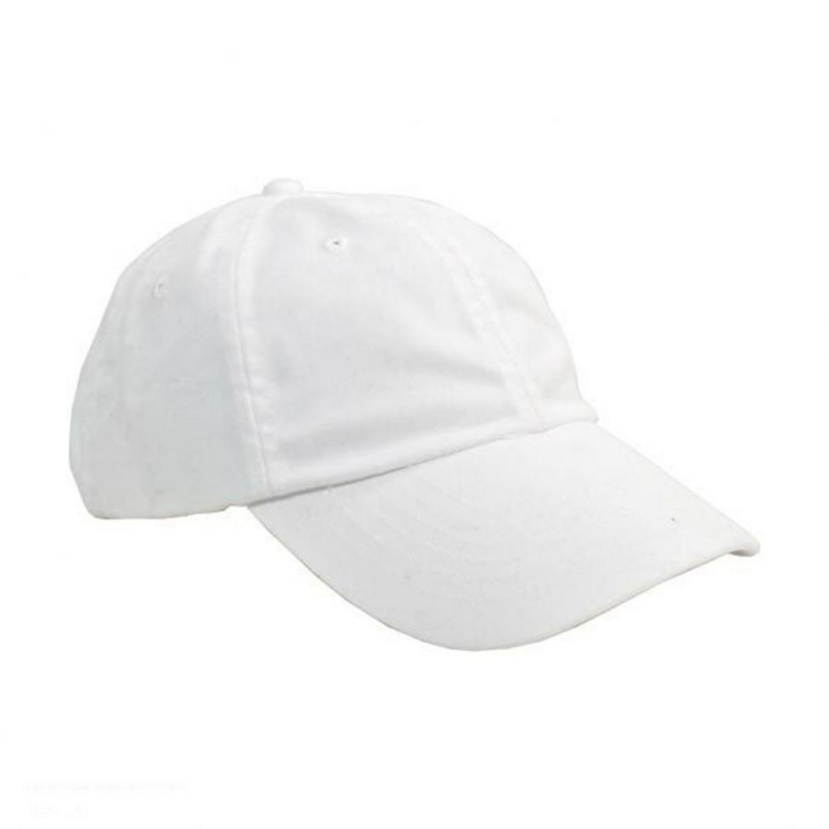 HeadShots by KC Caps | Adult LoPro Strapback Baseball Cap Dad Hat | 200510 | lead | WHITE