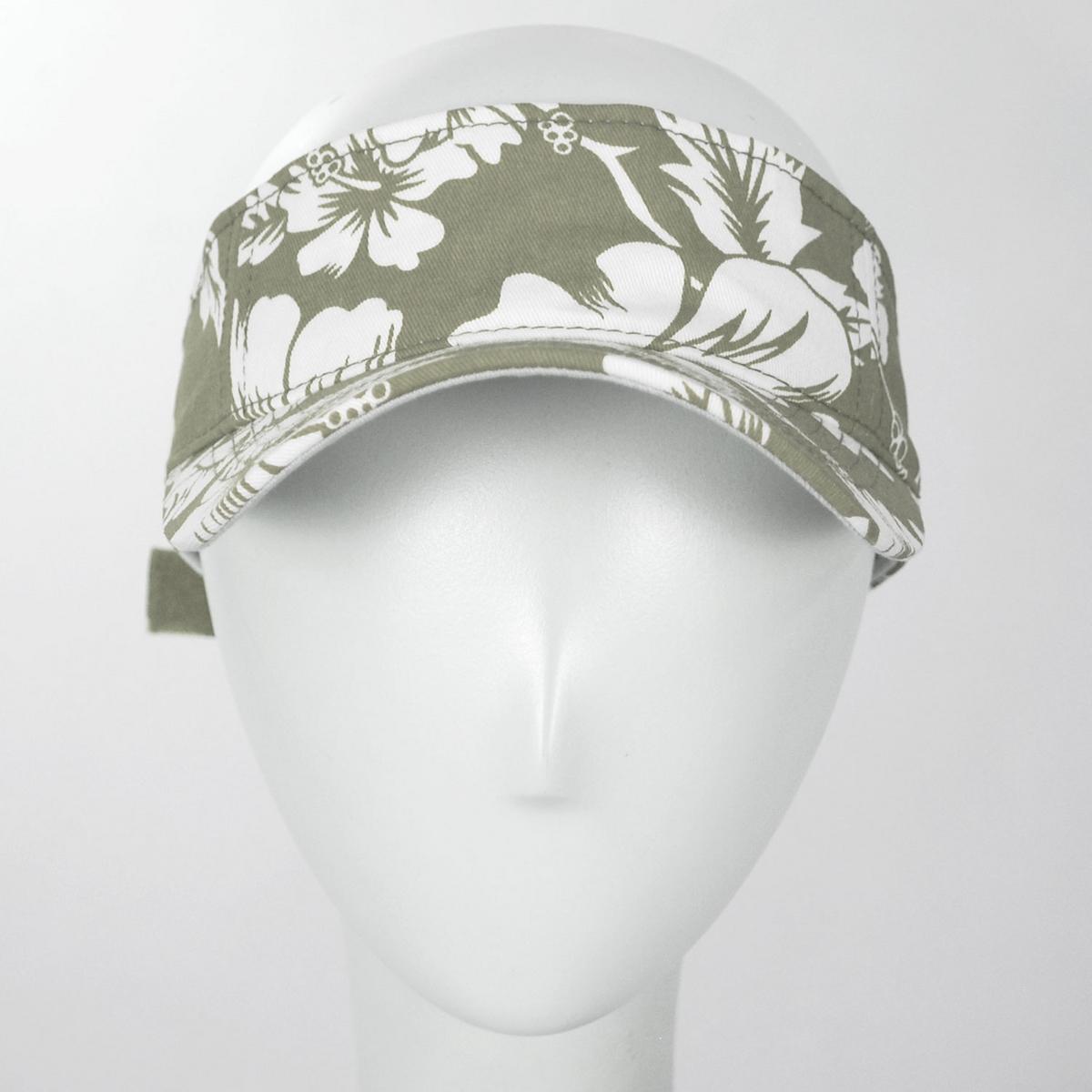 Dorfman Pacific | Maui Cotton Sport Visor | 195039 | front | KHAKI