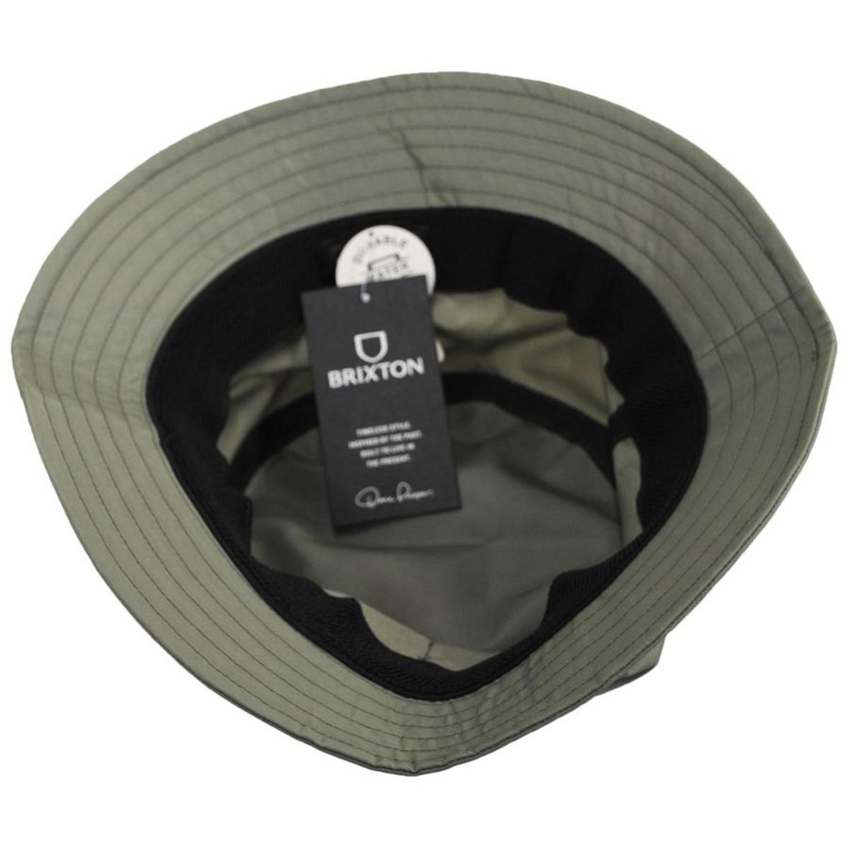 BRIXTON HATS | Vintage Nylon Packable Bucket Hat | 185542 | under | OLIVE SURPLUS