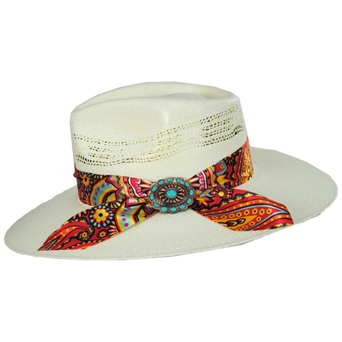 Charlie 1 Horse | Chisos Shantung Straw Fedora Hat | 101668 | profile | NATURAL