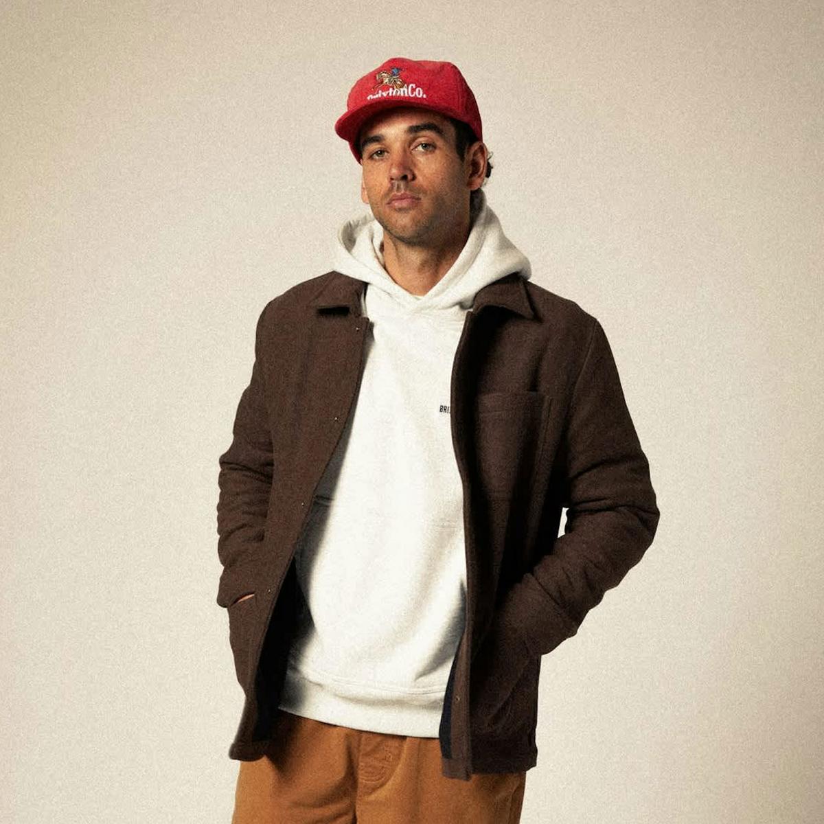 BRIXTON HATS | Inwood MP Snapback Baseball Cap | 201856 | lsmone | RED