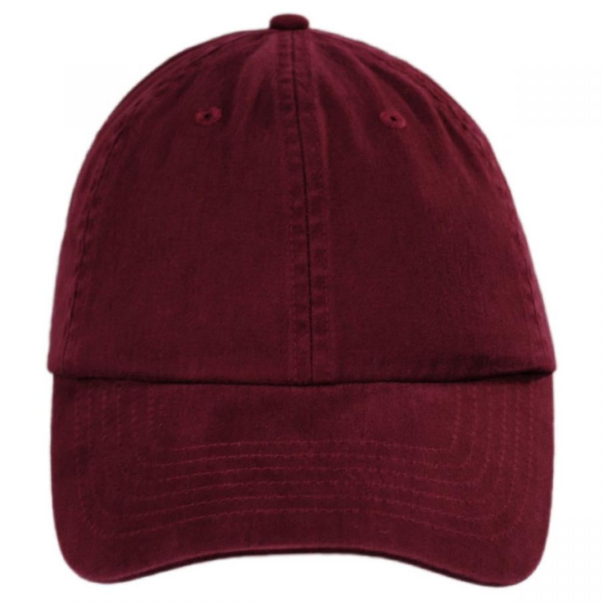 HeadShots by KC Caps | Adult LoPro Strapback Baseball Cap Dad Hat | 200510 | front | MAROON
