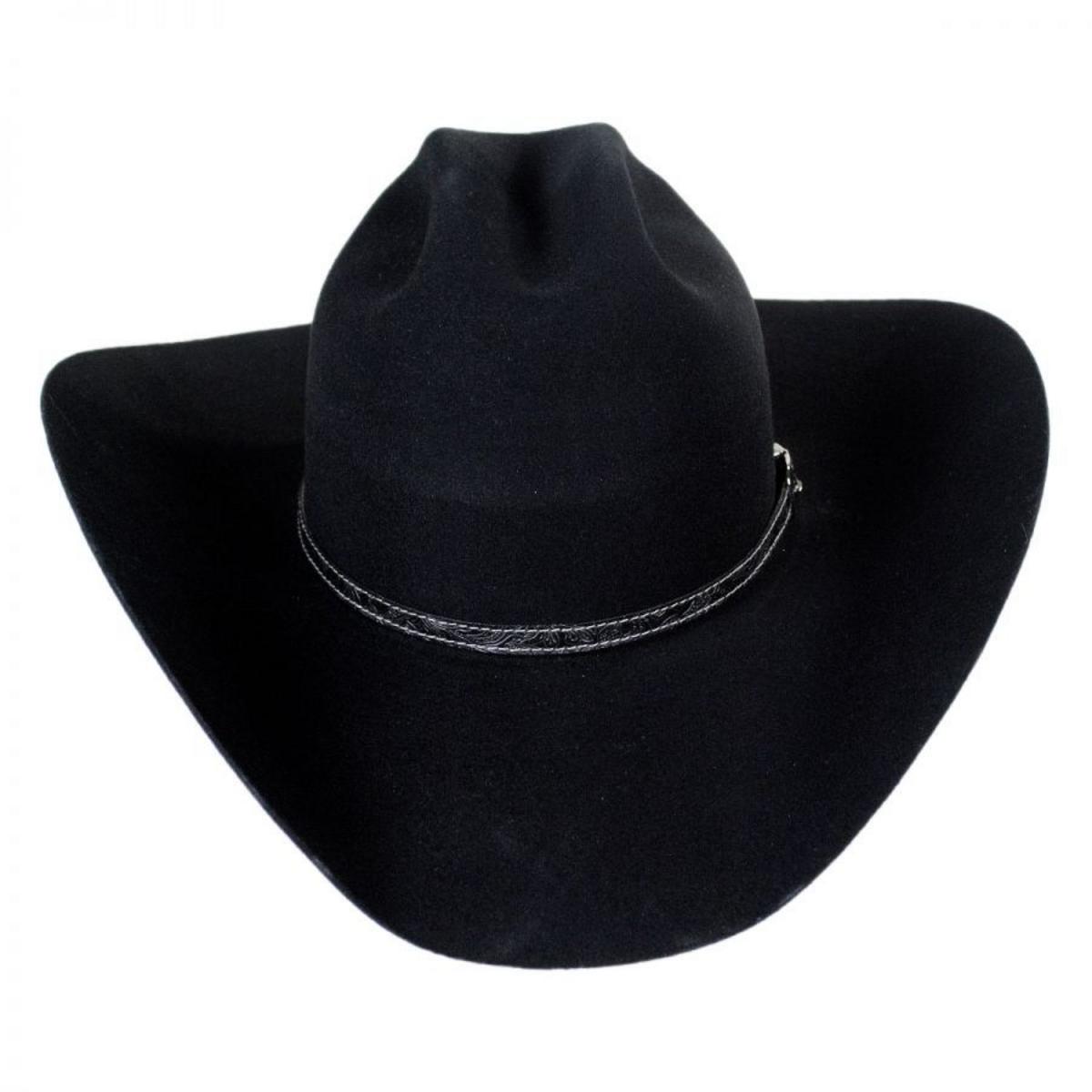 Bailey Western | Roderick Wool Felt Western Hat | 130128 | front | BLACK