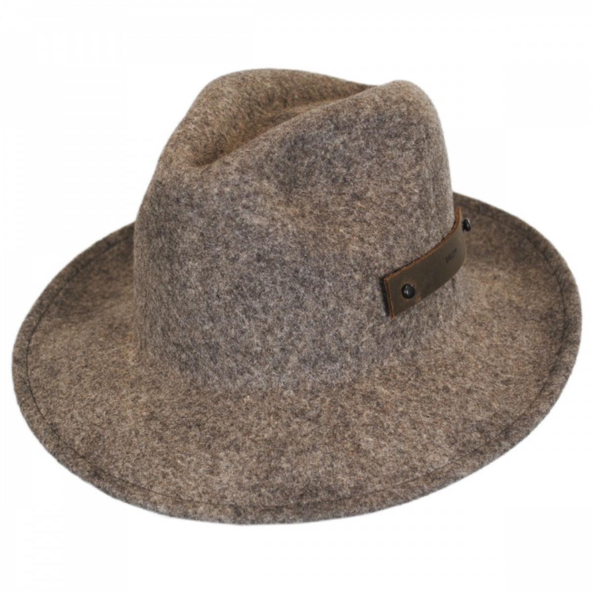 Bailey 1922 | Boley Wool LiteFelt Roll Up Fedora Hat | 130326 | lead | DARK BROWN