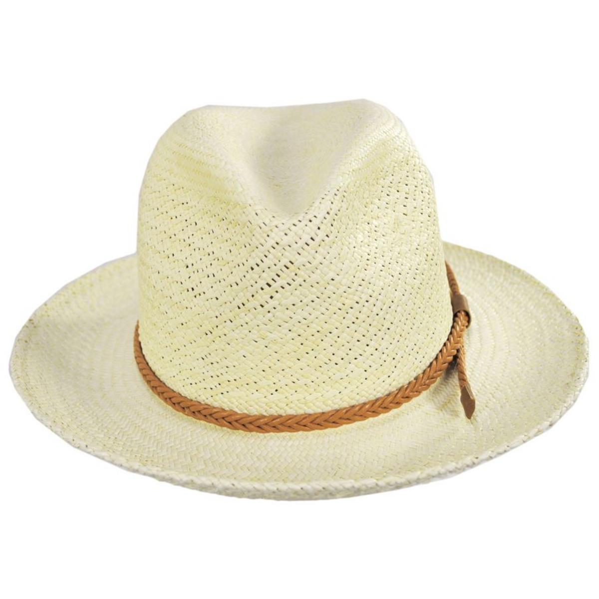 Bailey 1922 | Crispin Panama Straw Fedora Hat | 127740 | front | NATURAL