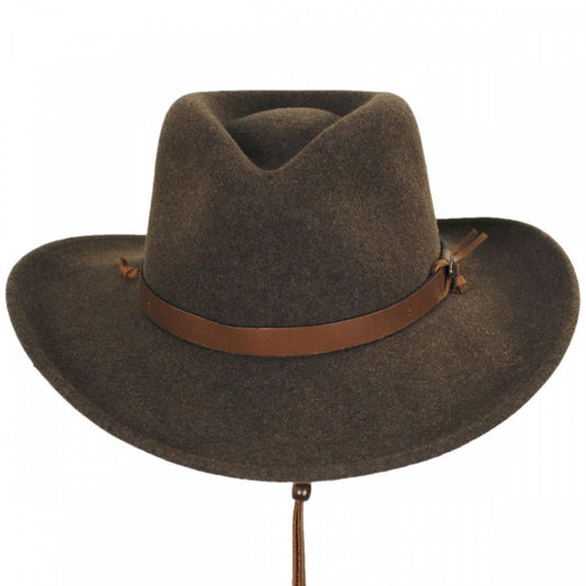 Bailey Western | Morgan Crushable Wool LiteFelt Western Hat | 130154 | front | OLIVE MIX