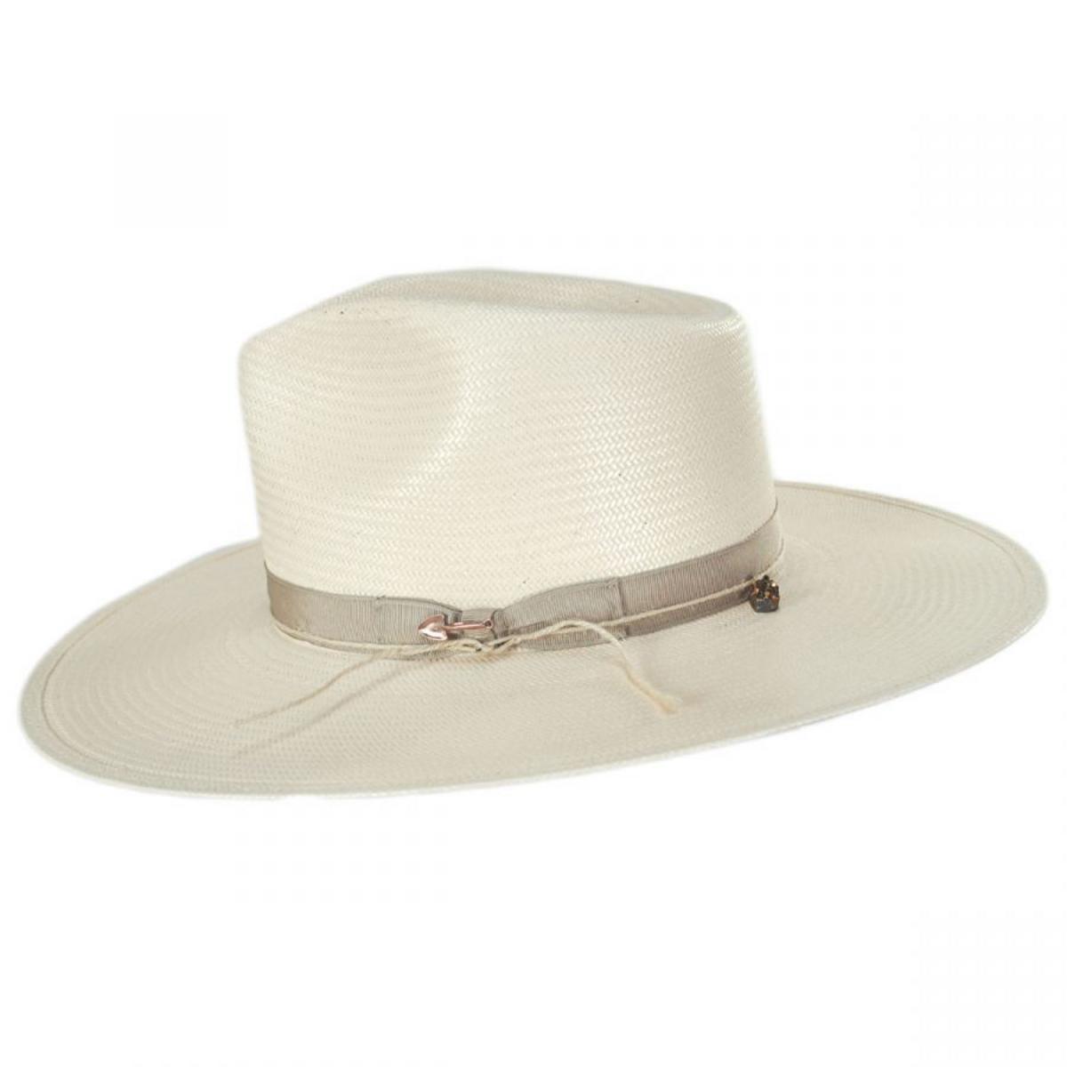 Stetson | JW Marshall Shantung Straw Western Hat | 127017 | profile | NATURAL