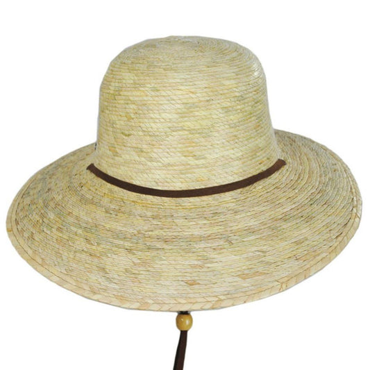 Scala | Annabel Palm Leaf Straw Facesaver Hat | 100403 | front | NATURAL