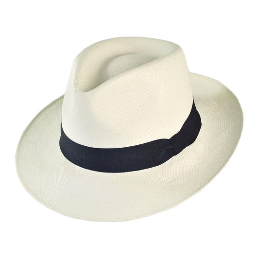 Jaxon Hats | Wholesale Novo Grade 8 Panama Straw Fedora Hat B2B Pre-Pack | B2B127120 | lead | BLEACH