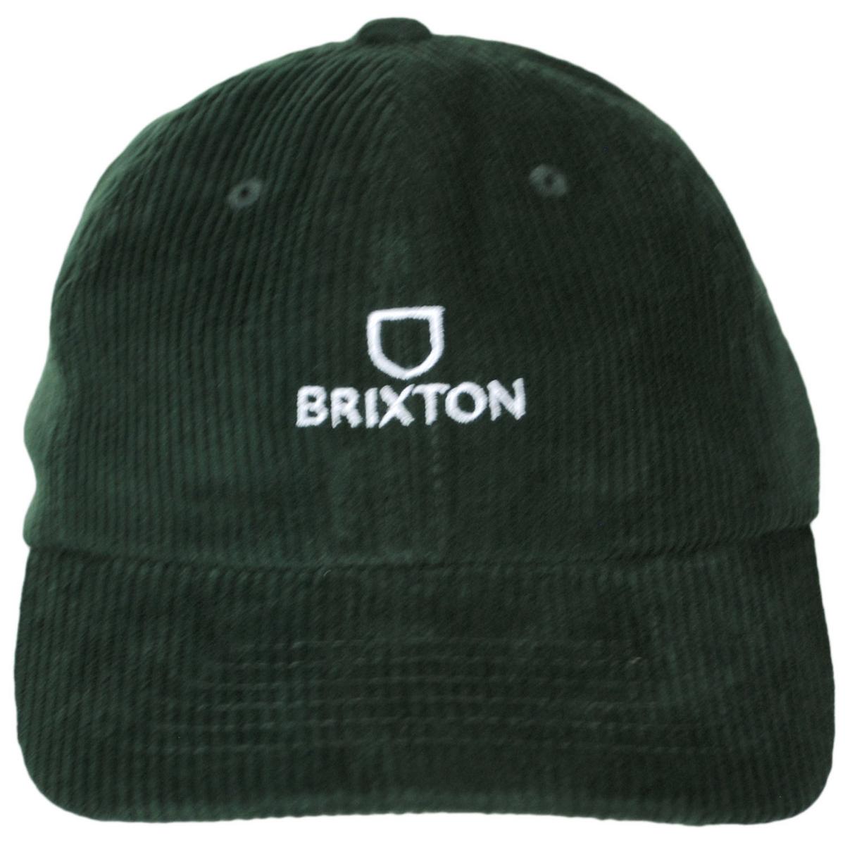 BRIXTON HATS | Alpha LP Strapback Baseball Cap - Paradise Orange & Pine Needle | 201796PP | front | PINE NEEDLE