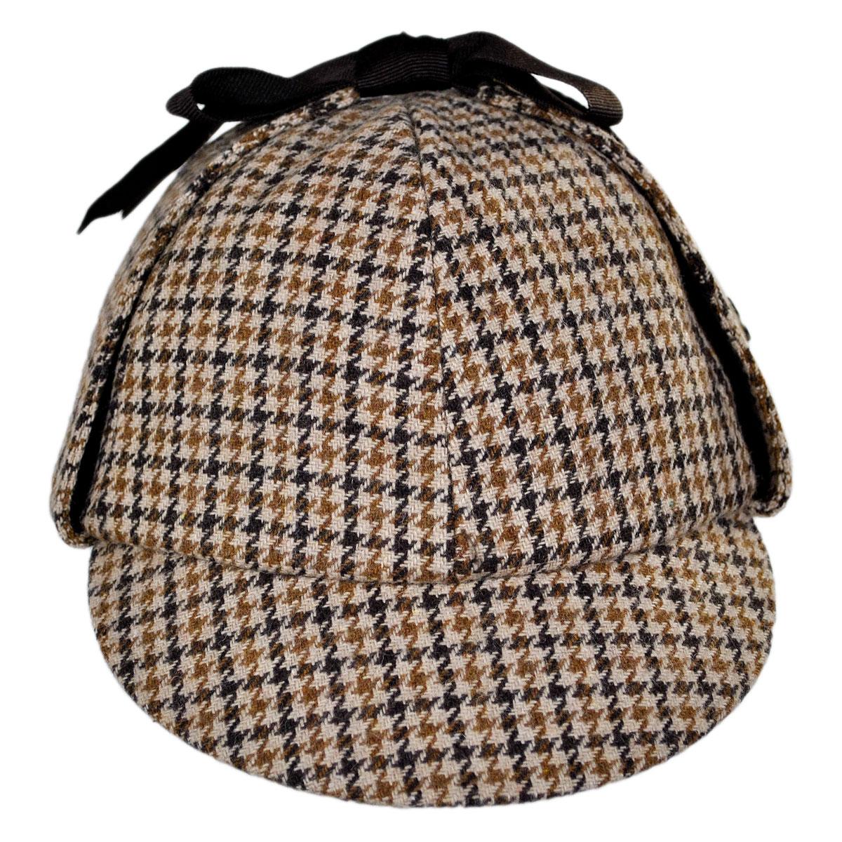 Wholesale Sherlock Holmes Houndstooth Wool Blend Hat B2B Pre-Pack