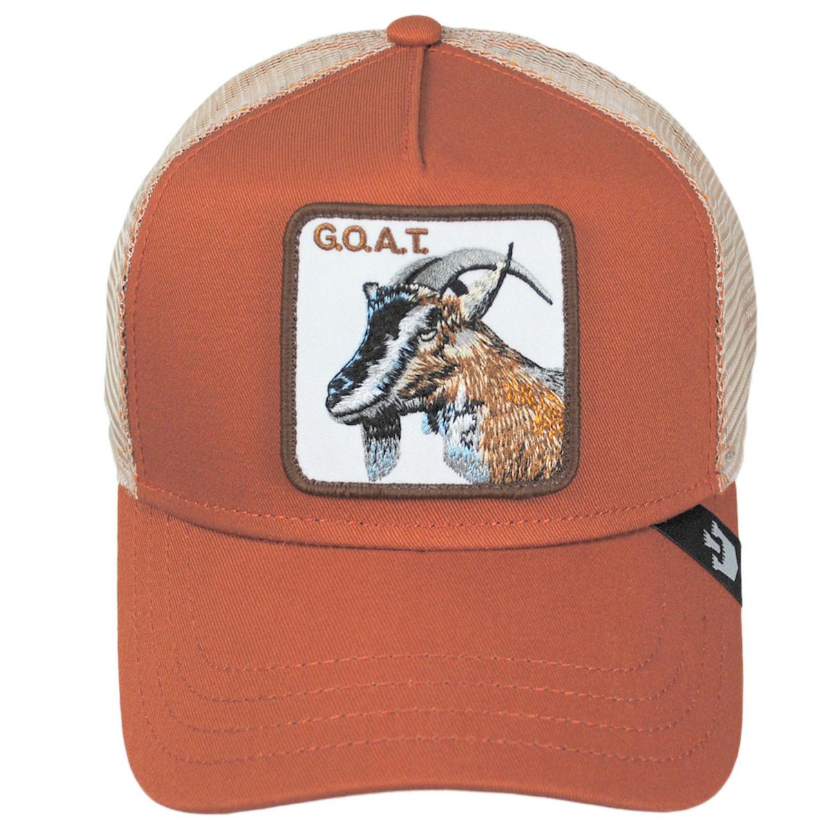 Goorin Bros | Goat Mesh Trucker Snapback Baseball Cap | 200427 | front | RUST