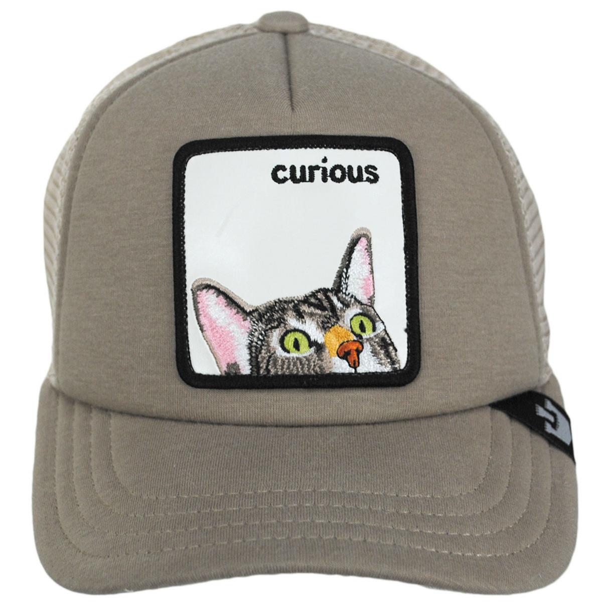 Goorin Bros | Kid's Curious Mesh Trucker Snapback Baseball Cap | 508925 | front | KHAKI