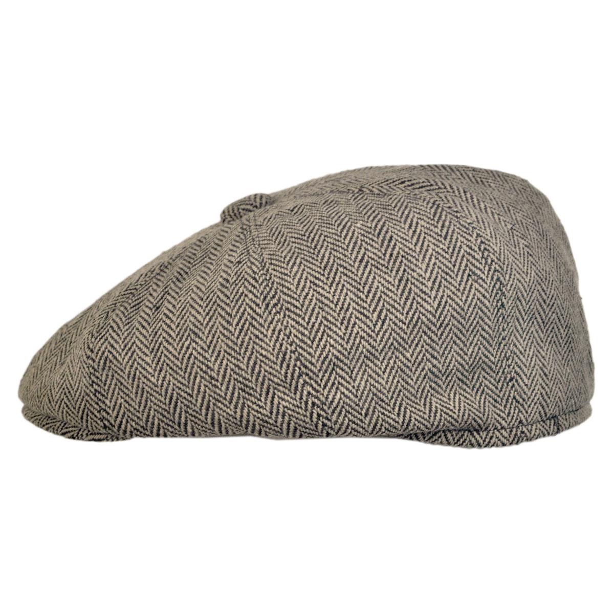 Wholesale Herringbone Wool Blend Newsboy Cap B2B Pre-Pack