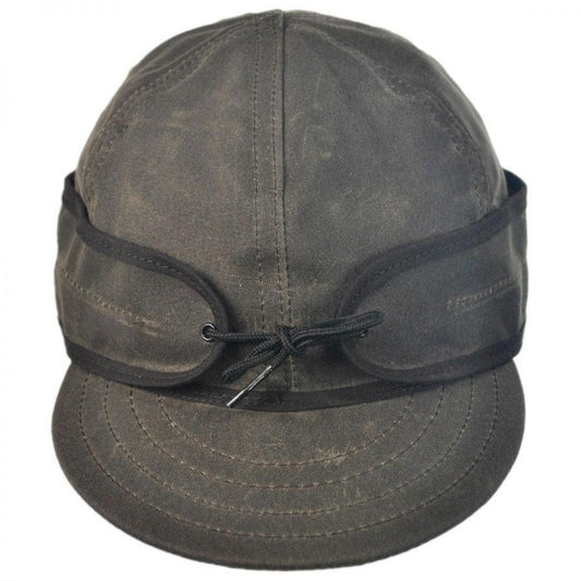 Stormy Kromer | Waxed Cotton Cap | 220702 | front | DARK OAK