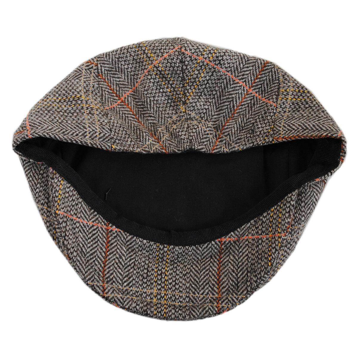 Jaxon Hats | Wholesale Baby Tweed Wool Blend Ivy Cap B2B Pre-Pack | B2B512112 | under | BROWN/GREY