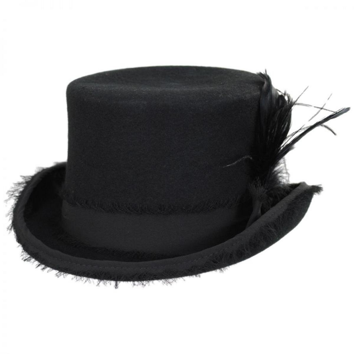 Renegade | Vivienne Wool Felt Top Hat | 130148 | lead | BLACK