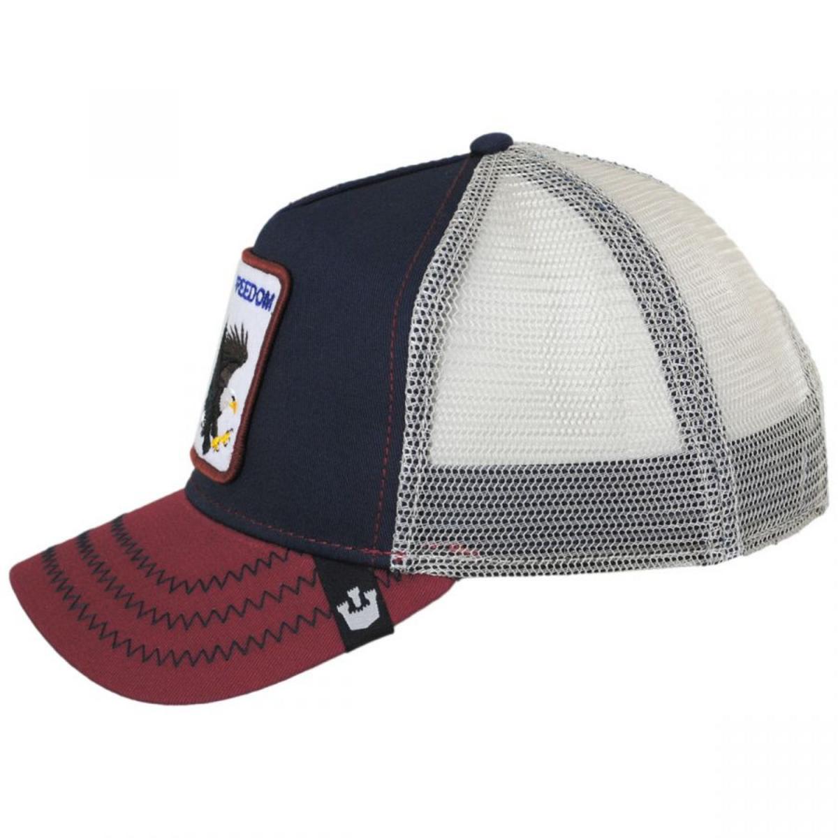 Goorin Bros | Freedom Mesh Trucker Snapback Baseball Cap | 200488 | profile | INDIGO