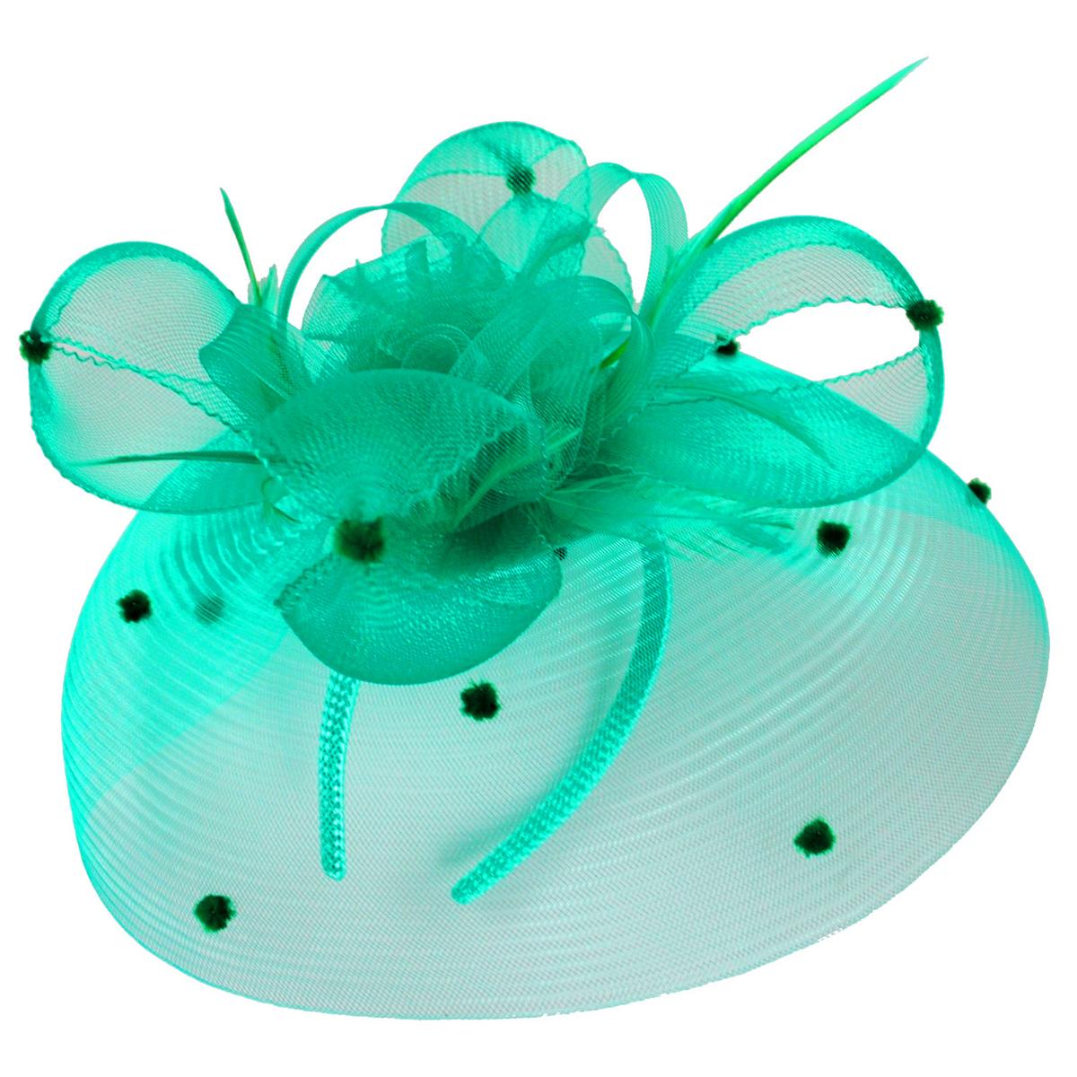Kathy Jeanne | Voile Horsehair Mesh Fascinator Hat | 122431 | lead | EMERALD