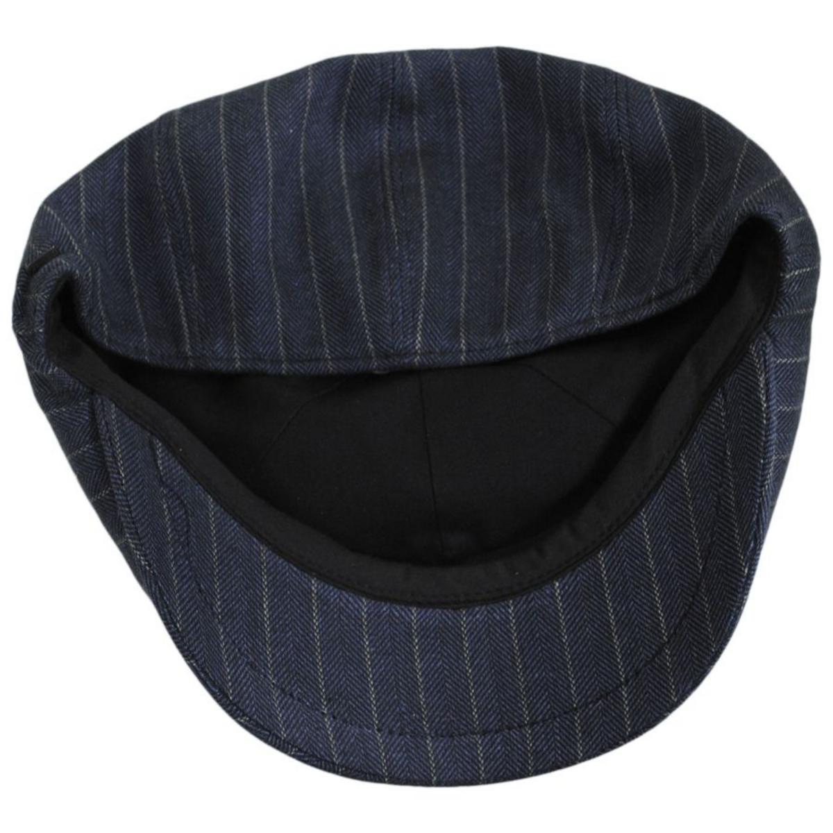 Bailey 1922 | Leif Linen Cotton Pub Ivy Cap | 167215 | under | AVION STRIPE