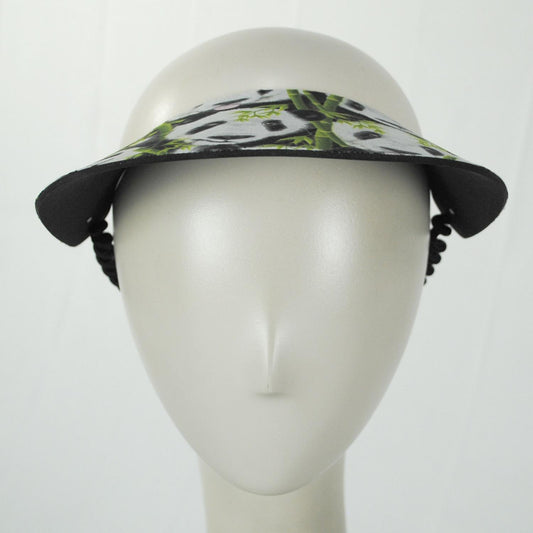 The Incredible Sunvisor | Springlace Pandas Sunvisor | 196376 | front | BLACK/WHITE