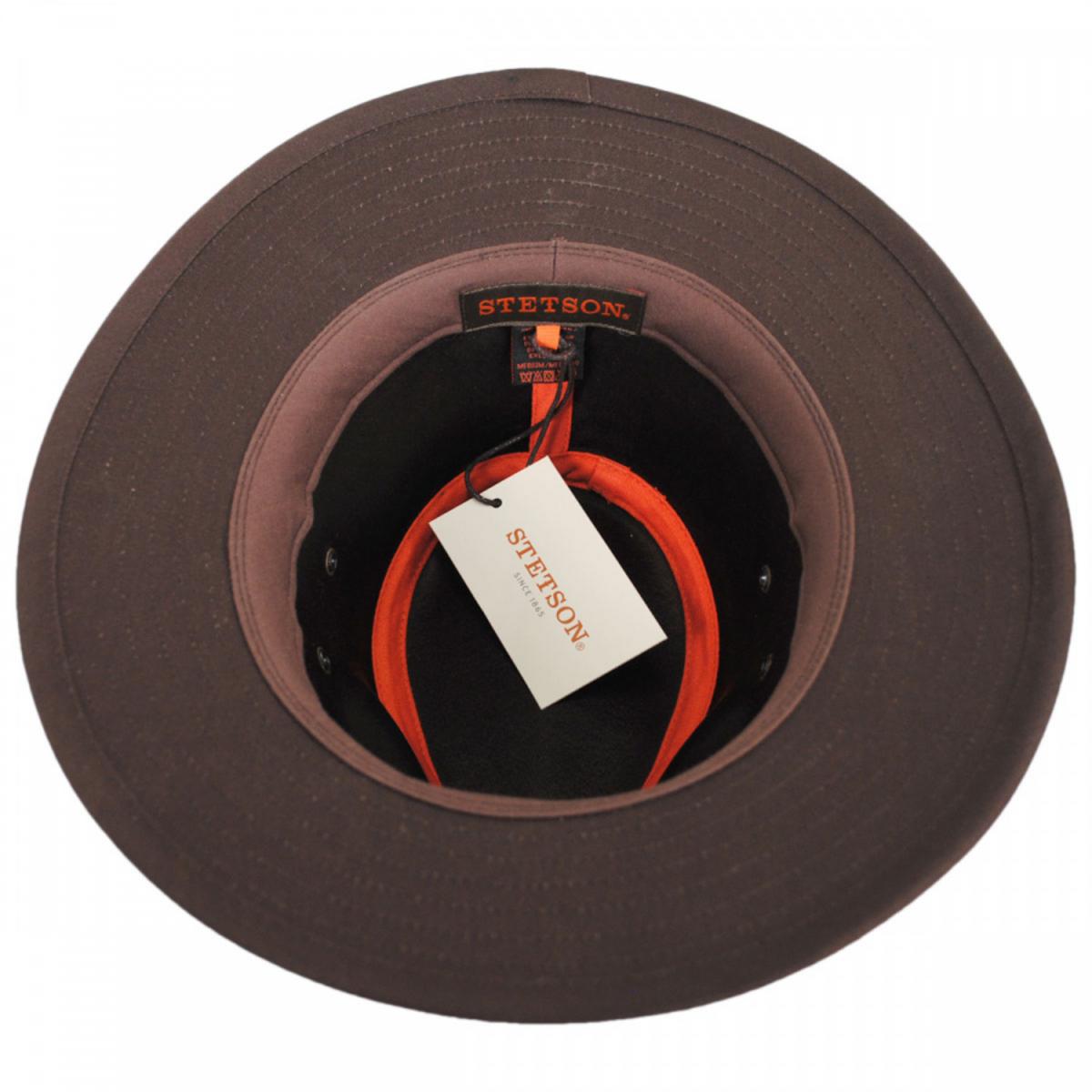 Stetson | Chelan Suede Leather Safari Fedora Hat | 140186 | under | TAN