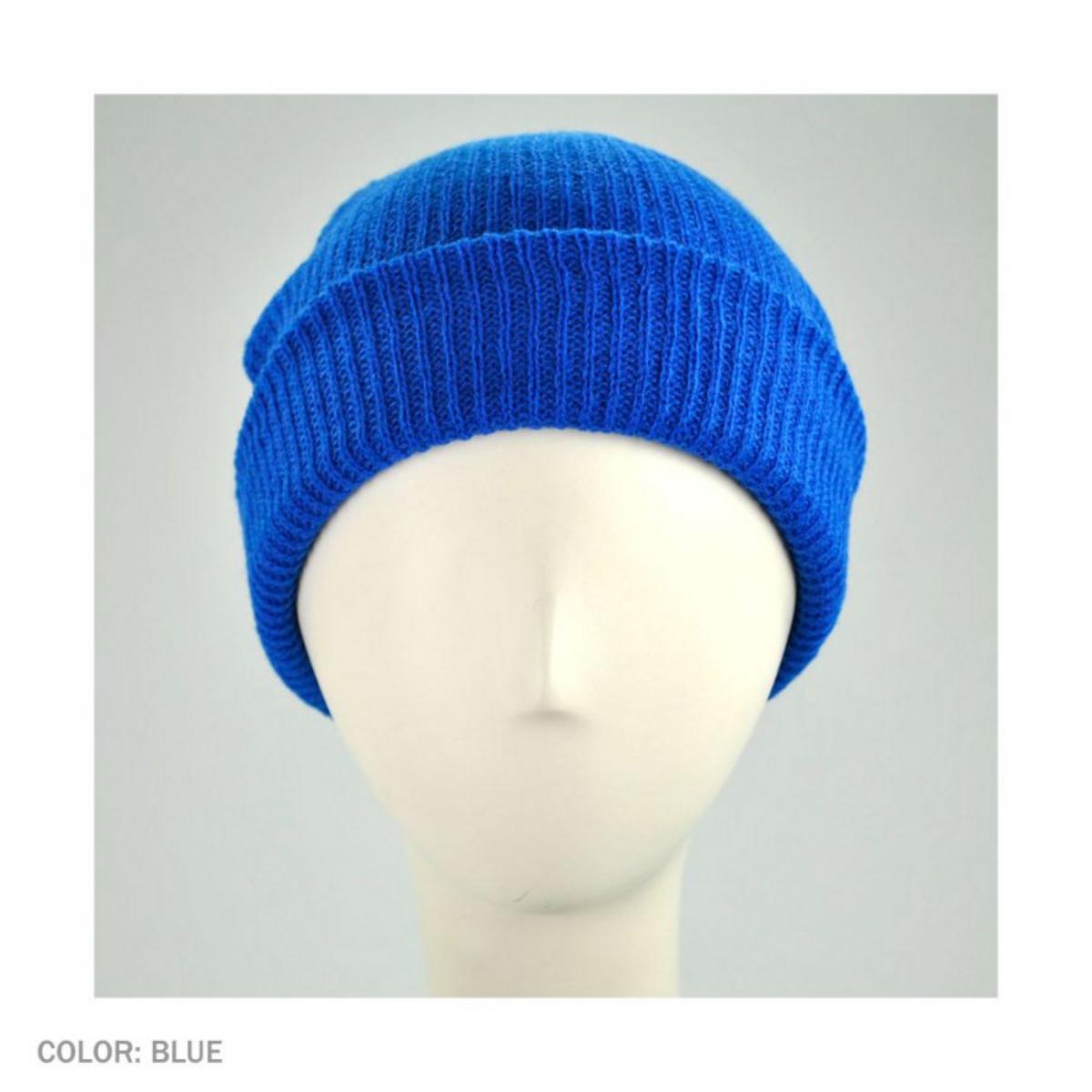 Neff | Fold Knit Beanie Hat | 501501 | front | BLUE