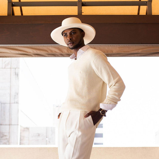 Dobbs | San Juan Shantung Straw Planter Hat | 126945 | lsmone | NATURAL