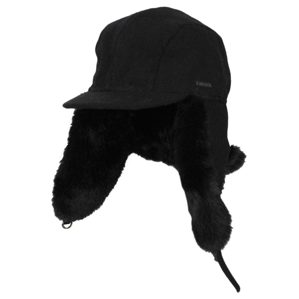 Kangol | Wool Blend Aviator Hat | 201134 | lead | BLACK