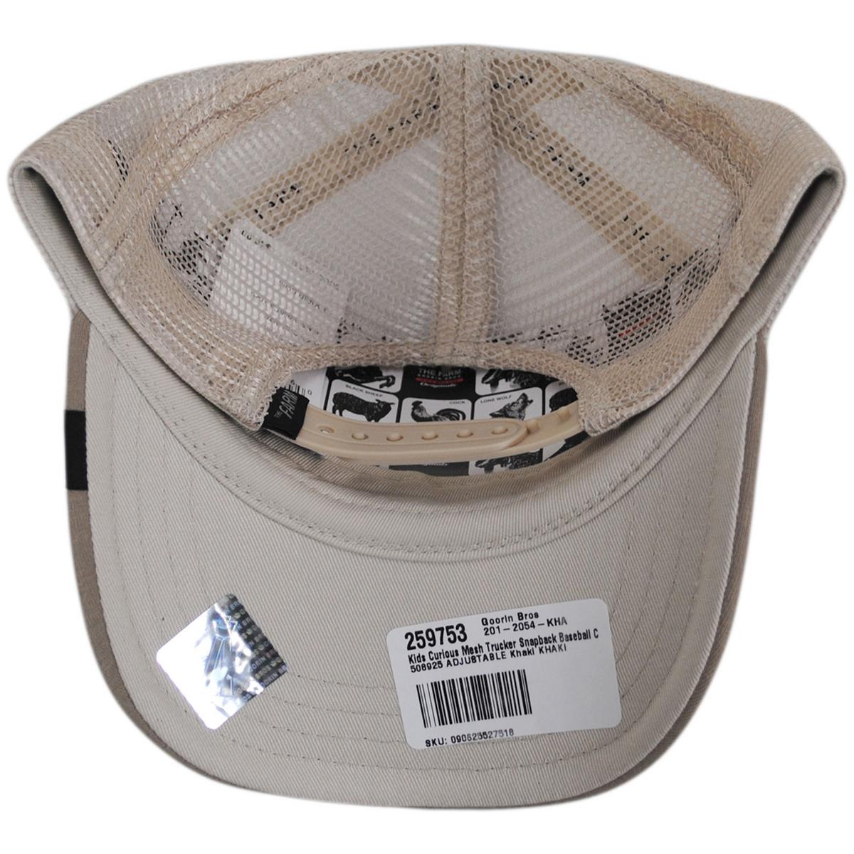 Goorin Bros | Kid's Curious Mesh Trucker Snapback Baseball Cap | 508925 | under | KHAKI