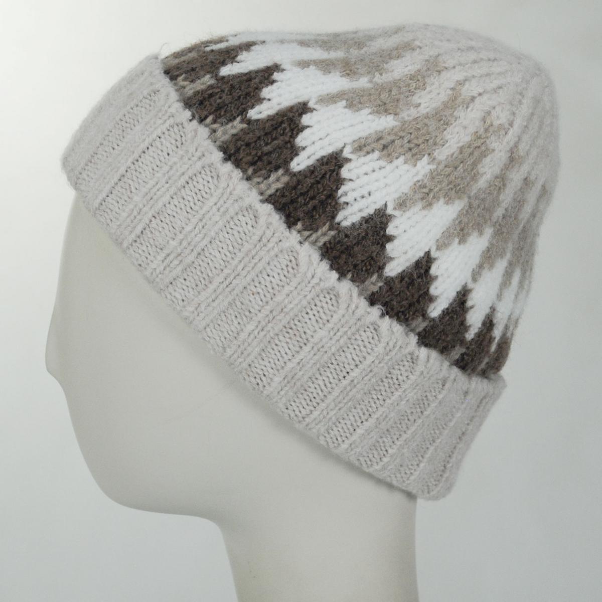 Scala | Kerrigan Recycled Knit Beanie Hat | 500046 | profile | CREAM