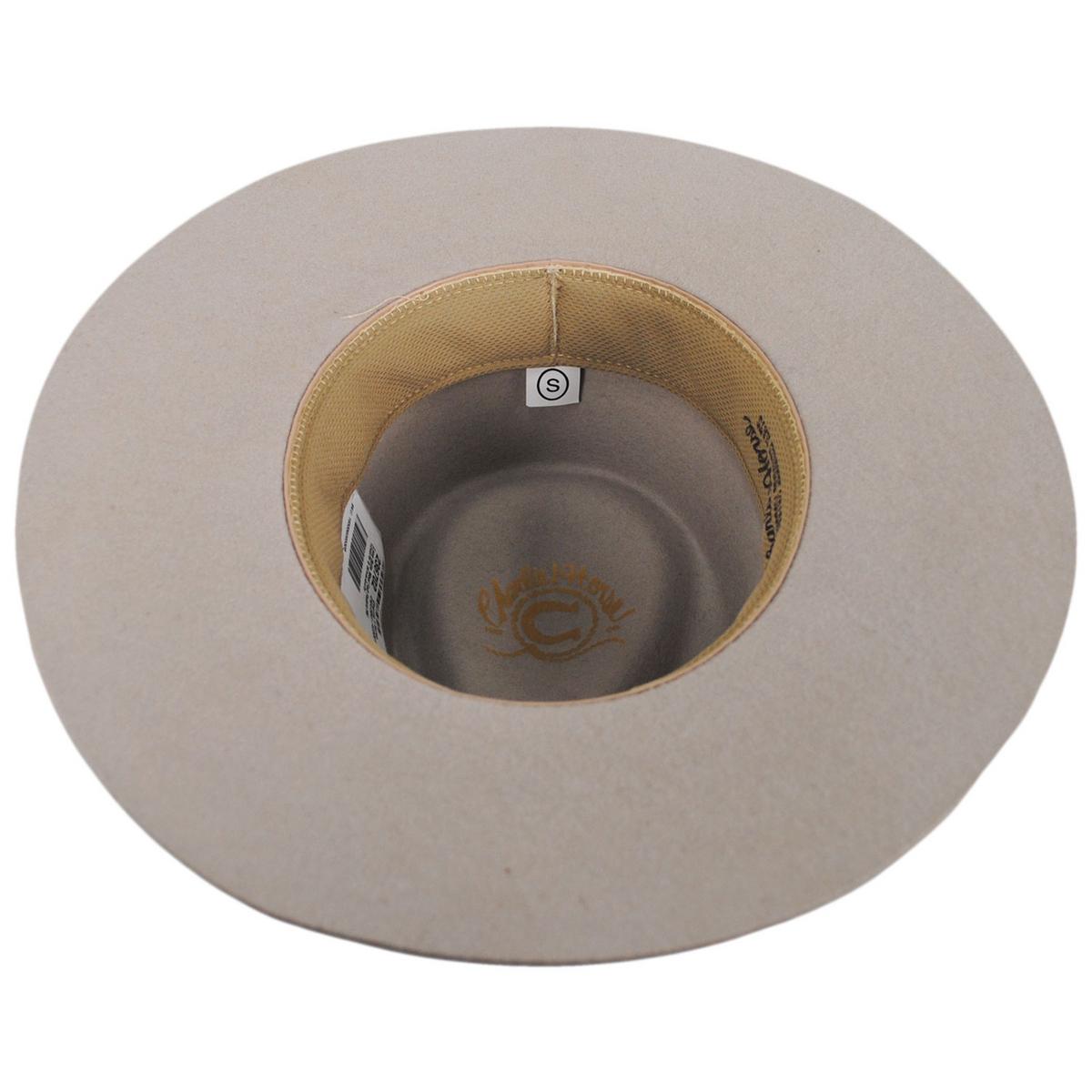 Charlie 1 Horse | Lone Butte Wool Felt Fedora Hat | 124795 | under | SILVER BELLY