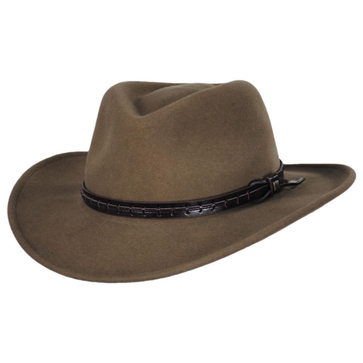 Bailey Western | Firehole Crushable Wool LiteFelt Western Hat | 130141 | lead | TAWNY