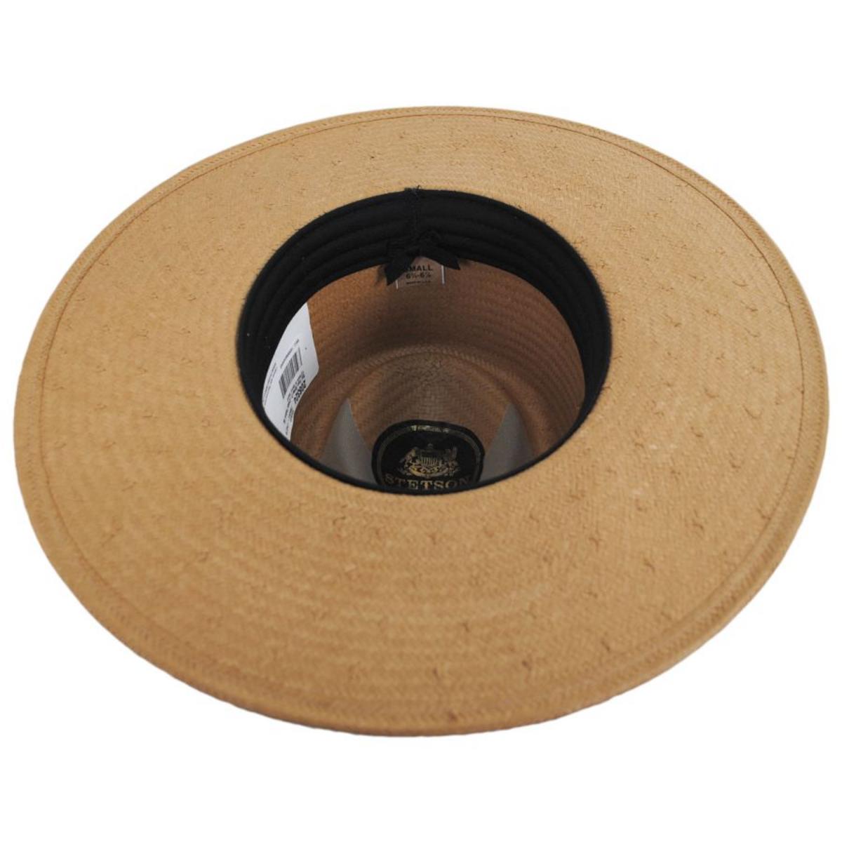 Stetson | Sol Toyo Straw Fedora Hat | 127044 | under | SAND