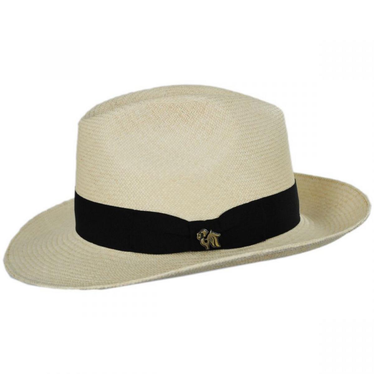 Bigalli | Don Juan Grade 8 Panama Straw Fedora Hat | 129204 | profile | NATURAL