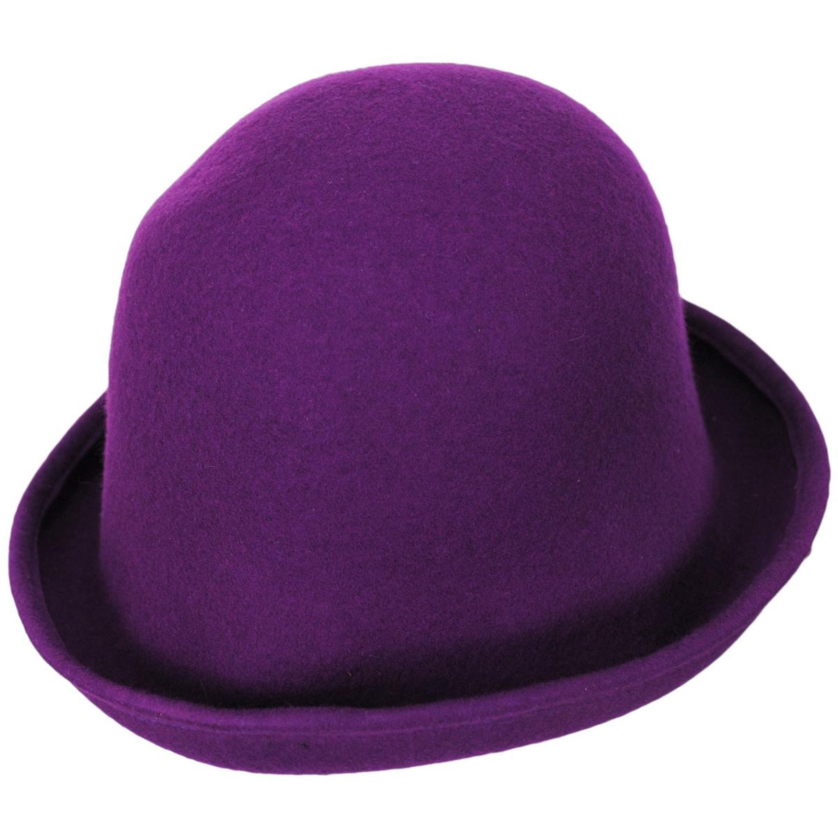 Kathy Jeanne | 6-Way Shapeable Wool Felt Cloche Hat | 124715 | lead | MAGENTA