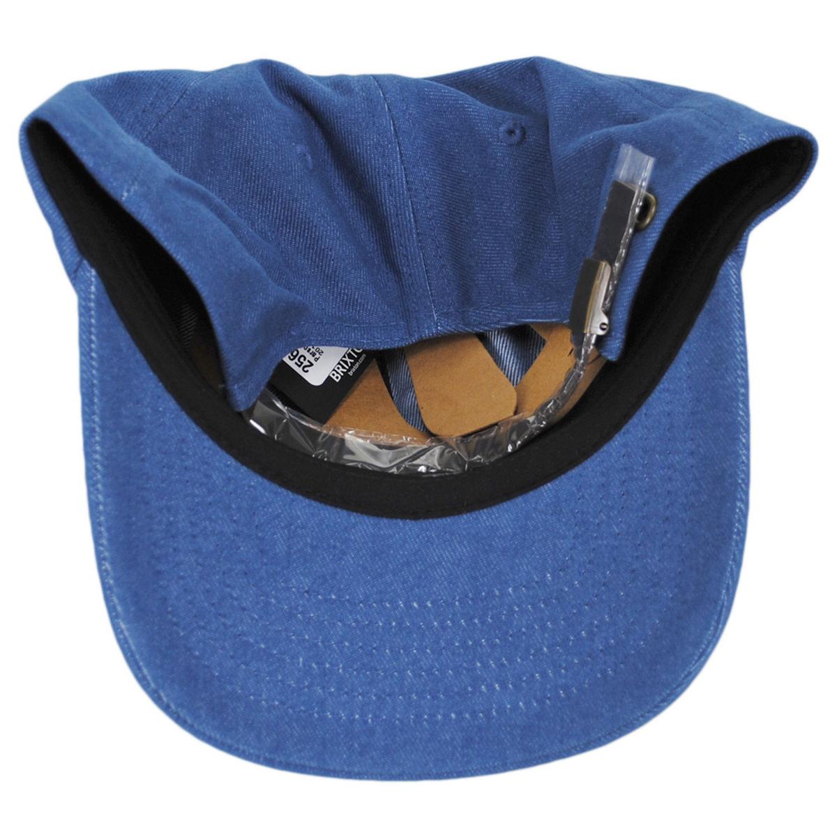 BRIXTON HATS | Parsons Denim LP Strapback Baseball Cap Dad Hat | 201844 | under | DENIM
