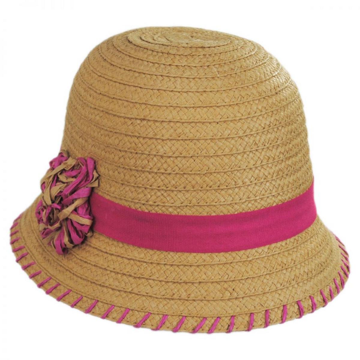 Betmar | Kiki Toyo Straw Cloche Hat | 101117 | lead | HONEY