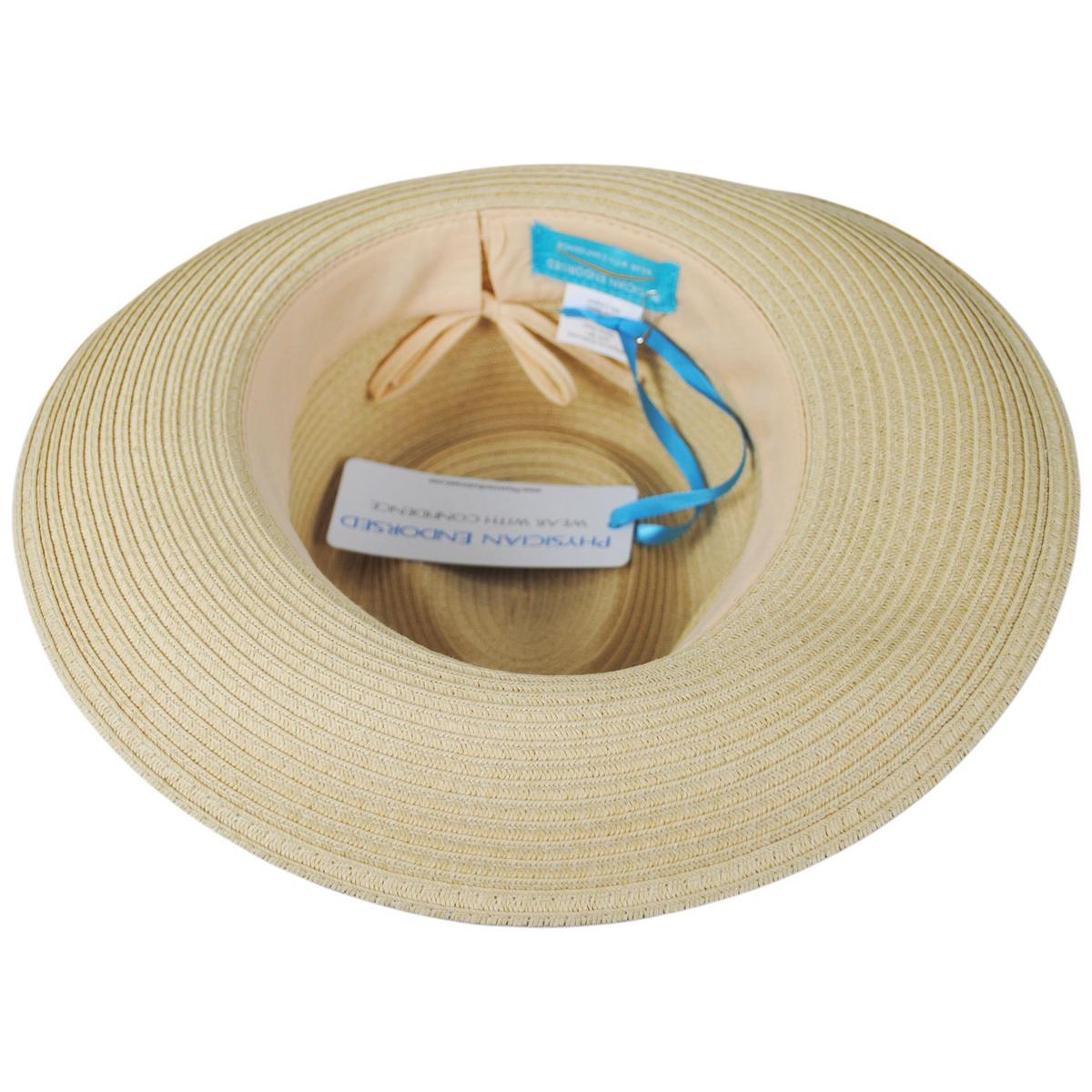 Physician Endorsed | Sadie Toyo Straw Fedora Hat | 102667 | under | NATURAL/BLACK