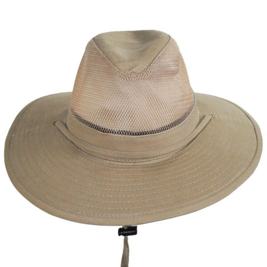 Dorfman Pacific | Solarweave Breezer Aussie Hat | 400221 | front | CAMEL