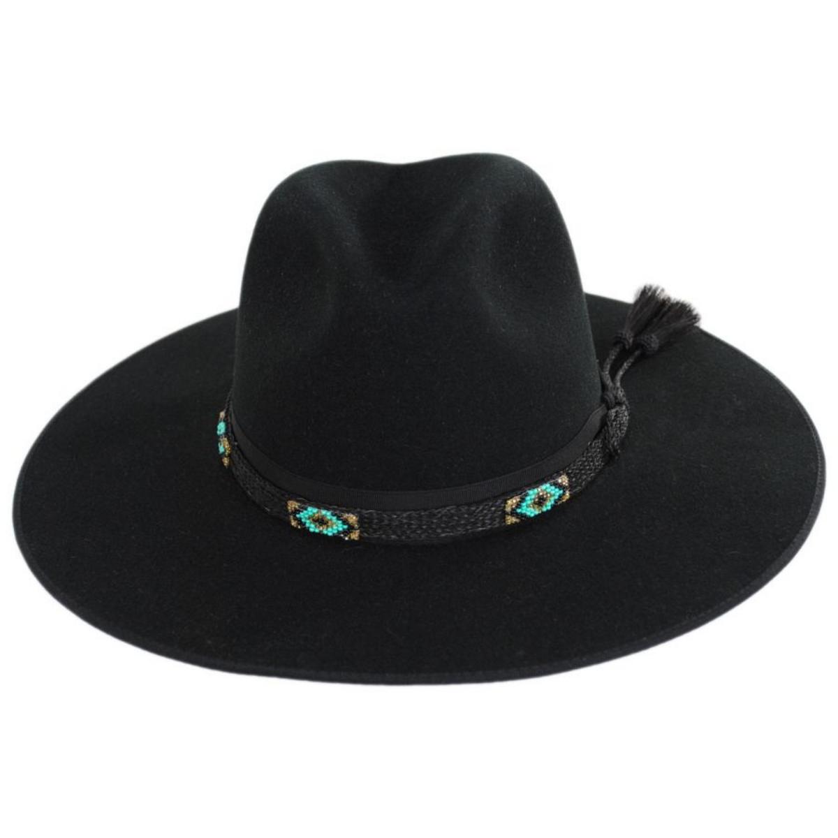 Stetson | Helix Wool Felt Fedora Hat | 130719 | front | BLACK