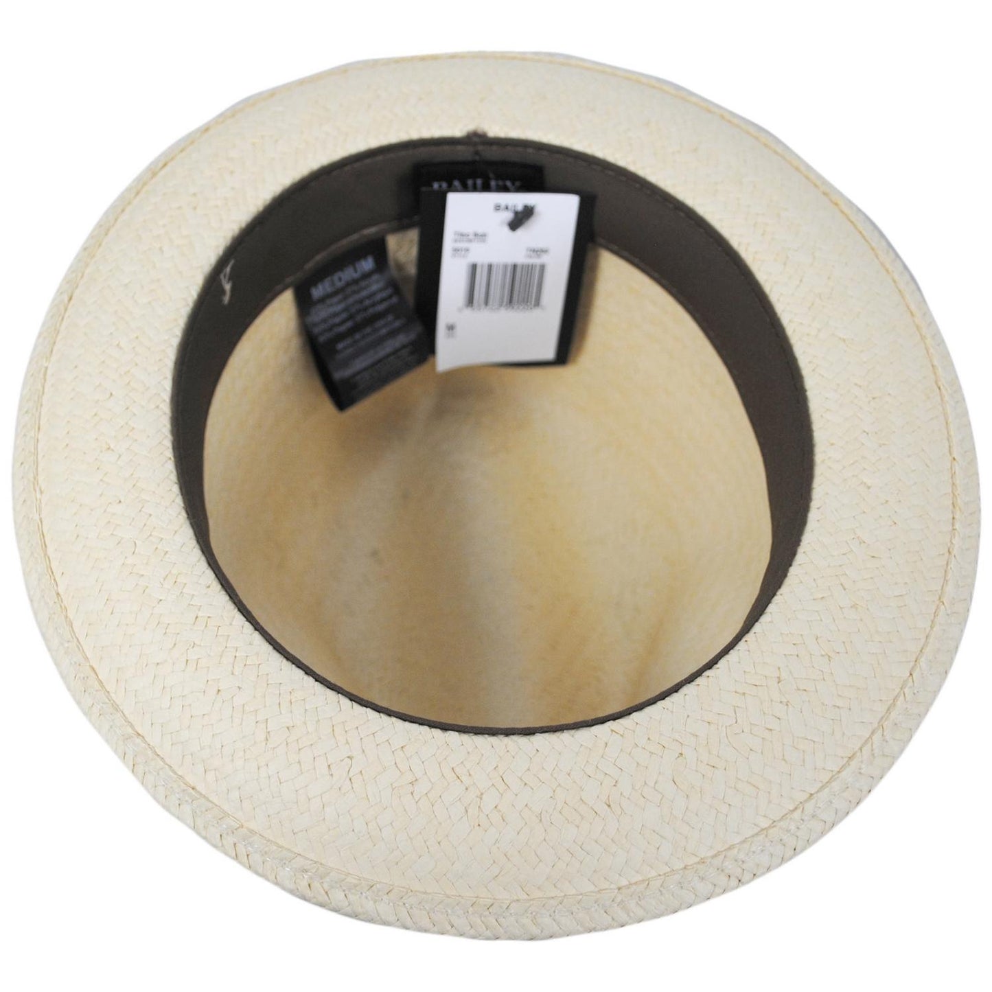 Bailey 1922 | Tino Sun Raindura Straw Fedora Hat | 127942 | under | TAN