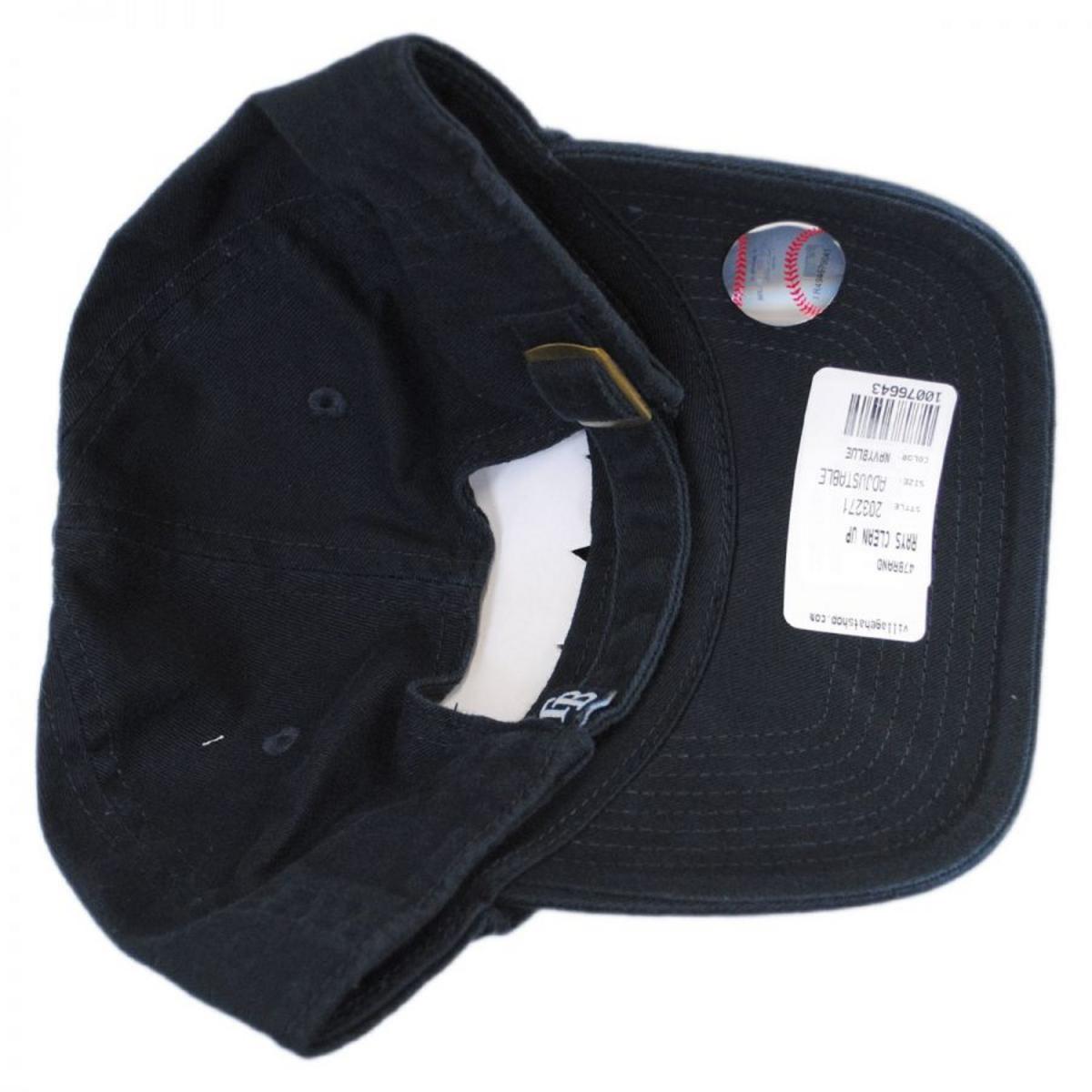 47 Brand | Tampa Bay Rays MLB Clean Up Strapback Baseball Cap Dad Hat | 203271 | front | NAVY